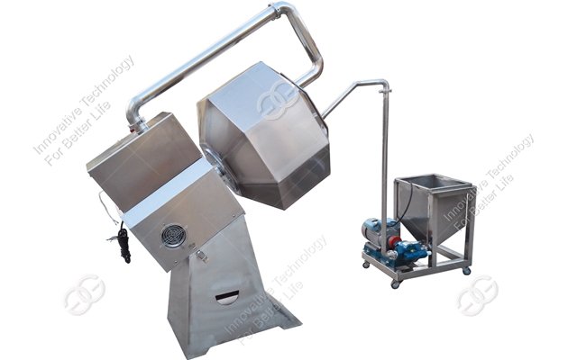 Seasoning Powder Mixing Machine for Peanut|Octagonal Snack Flavoring Machine